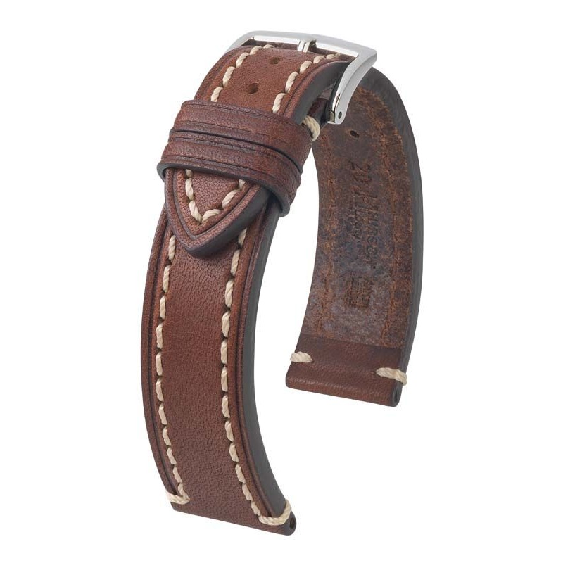 Hirsch Liberty L Sturdy Brown Leather Band 18mm