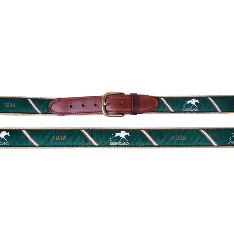 Keeneland Men’s Stripe 1936 Ribbon Belt
